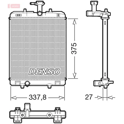 Billede af DENSO DRM50134 Radiator 375 352 27 CITROËN: C1 II