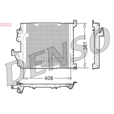 Billede af DENSO DCN20012 Kondensator med tørrer 408x381x16 R 134a 408 OPEL: Zafira B, Astra H GTC, Caravan