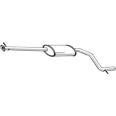 Billede af BOSAL 285 061 Midterste Lyddæmper FORD: MONDEO 3 Kombi, Stufenheck