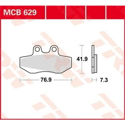 Billede af TRW Organic Allround MCB629 Bremseklodser