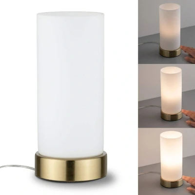 Billede af Paulmann bordlampe Pinja messing/opal