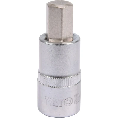 Billede af YATO YT 04386 Skraldenøgleindsats (Hexagon) DIN3120 12 Krom vanadium stål, Værktøjsstål