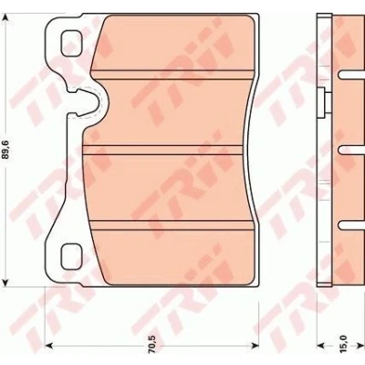 Billede af TRW GDB270 Bremseklodser ALFA ROMEO: 75, BMW: 2000 3200 Coupe