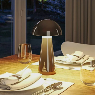 Billede af Paulmann LED bordlampe Onzo, sort, plast, IP44