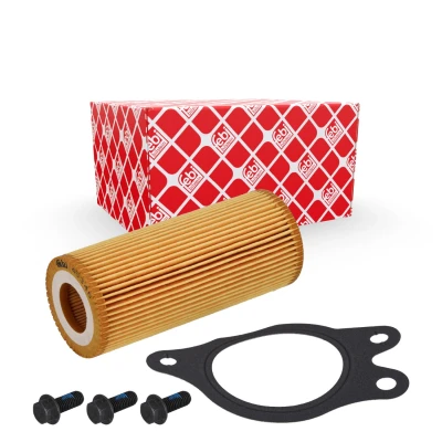 Billede af FEBI BILSTEIN 45346 Oliefilter med skruer pakning Filterindsats IVECO: Stralis