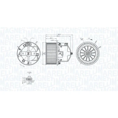 Billede af MAGNETI MARELLI 069412352010 El motor, kabineventilator 12