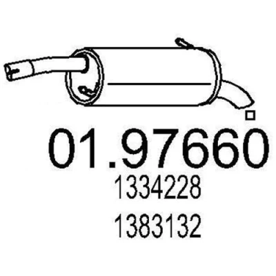 Billede af MTS 01.97660 Lydpotte 850 FORD: FIESTA 5