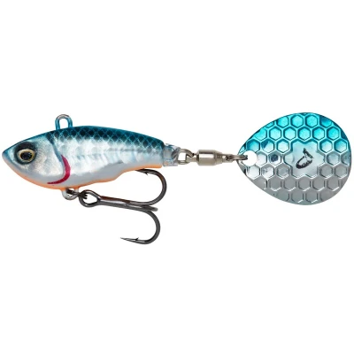 Billede af Savage Gear Fat Tail Spin (No Lead) 5,5cm (6,5g) Blue Silver Spinner