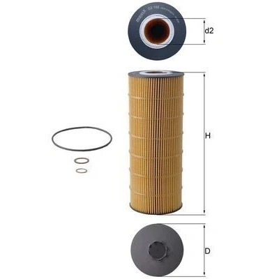 Billede af MAHLE ORIGINAL OX 168D Oliefilter Filterindsats