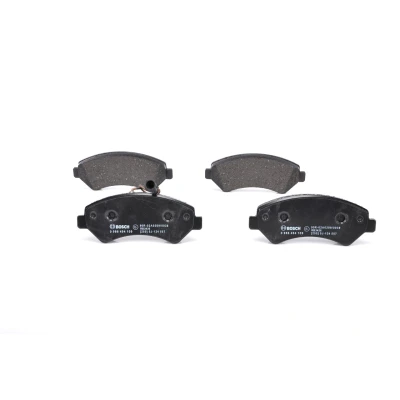 Billede af BOSCH 0 986 494 580 Bremseklodser Low Metallic med indbygget slidsensor anti knirke plade, skruer fjeder, tilbehør