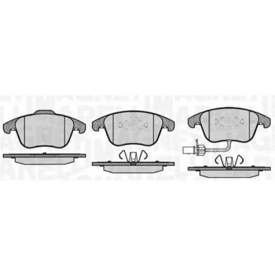 Billede af MAGNETI MARELLI 363916060139 Bremseklodser med indbygget slidsensor AUDI: A4 B8 Avant, A5 Sportback, Sedan