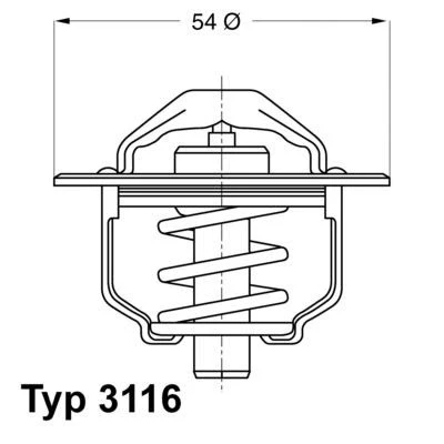 Billede af Termostat, kølemiddel WAHLER 3116.82D