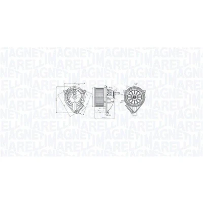 Billede af MAGNETI MARELLI 069412764010 Kabineblæser MERCEDES BENZ: Sprinter 4 T Bus, VOLKSWAGEN: LT 28 46 II Ladvogn / Chassis