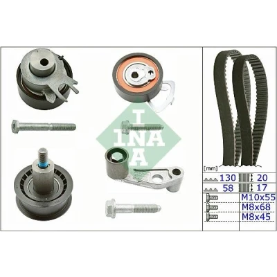 Billede af INA 530 0360 10 Tandremssæt 130 VOLKSWAGEN: Golf 4, Polo III Hatchback, Lupo / 3L, SEAT: Leon I Hatchback