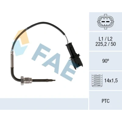 Billede af FAE 68091 Sensoren foran partikelfilter OPEL: Insignia A Sports Tourer, Astra J Zafira C Tourer