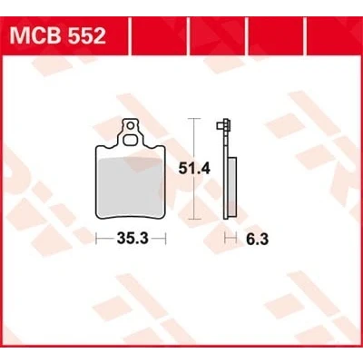 Billede af TRW Organic Allround MCB552 Bremseklodser