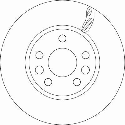Billede af TRW DF6546 Bremseskiver 296 26,2 5 114,3 ventileret lakeret RENAULT: Megane 4, Talisman Grandtour, Sedan