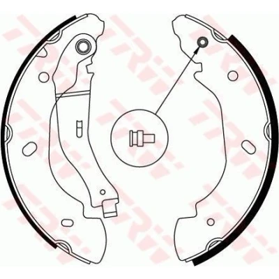 Billede af TRW GS8689 Bremsebakker 254 52 BOSCH FORD: Transit Mk5 Bus