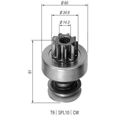 Billede af MAGNETI MARELLI 940113020204 Spidshjul, starter