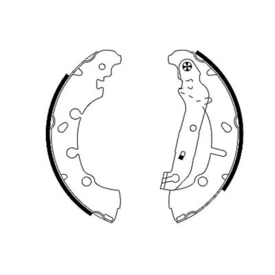 Billede af TEXTAR 91057300 Bremsebakker 203,2 39 med håndbremsegreb FORD: FIESTA 6, 5, Fusion Stationcar, MAZDA: 2 Hatchback