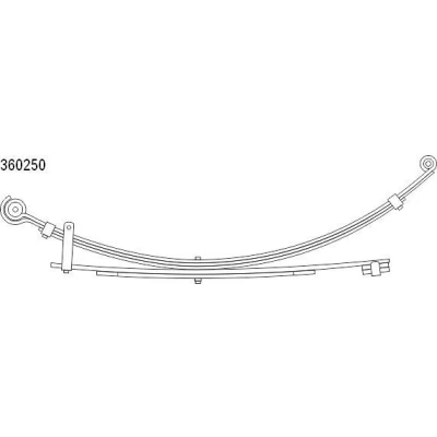 Billede af CS Germany 10.360.250.00 Bladfjeder bagaksel MITSUBISHI: L200 III Pick up