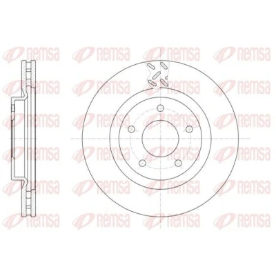Billede af REMSA 61553.10 Bremseskiver foraksel 294, 294 26 5 ventileret MITSUBISHI: ASX SUV, Outlander 3, 2 DODGE: Caliber, Avenger Sedan