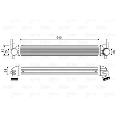 Billede af VALEO 818574 Intercooler uden EGR ventil SEAT: Ibiza 4, 4 ST, SKODA: Fabia 2