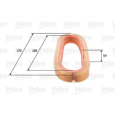 Billede af VALEO 585693 Luftfilter 59 370 Filterindsats MERCEDES BENZ: W124 Sedan, Coupe, 190