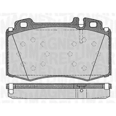 Billede af MAGNETI MARELLI 363916060320 Bremseklodser Forberedt til slidindikator MERCEDES BENZ: E klasse Sedan, T modell, ML