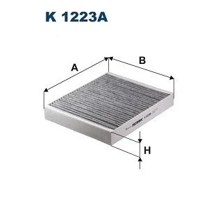 Billede af FILTRON K 1223A Kabinefilter Aktivkulfilter 240 203 35 OPEL: Insignia A Sports Tourer, Karl, Astra J Hatchback, CHEVROLET: Spark, Aveo Hatchback