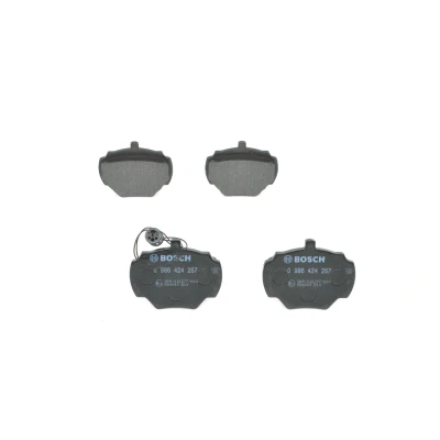 Billede af BOSCH 0 986 424 267 Bremseklodser Low Metallic med indbygget slidsensor anti knirke plade LAND ROVER: Range Rover 1, Discovery 1