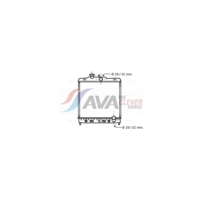 Billede af Køler, motorkøling AVA QUALITY COOLING - honda, mg, rover OE 19010P01003, 19010-P01-003, 19010P01013