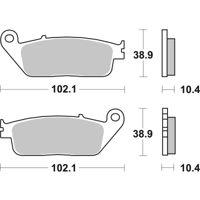 Billede af TRW Sinter Maxi Scooter MCB631SRM Bremseklodser