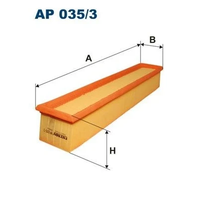 Billede af FILTRON AP 035/3 Luftfilter 69 84 455 Filterindsats MERCEDES BENZ: C klasse Sedan, T modell, Coupe