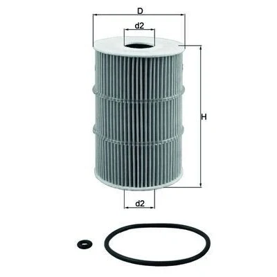 Billede af MAHLE ORIGINAL OX 378D Oliefilter Filterindsats
