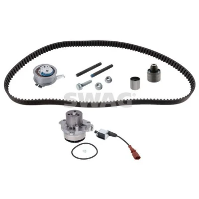 Billede af SWAG 33 11 0491 vandpumpe + Tandremssæt med VOLKSWAGEN: Golf 7, Passat B8 Variant, Touran II, AUDI: A4 Avant, A3 Sportback