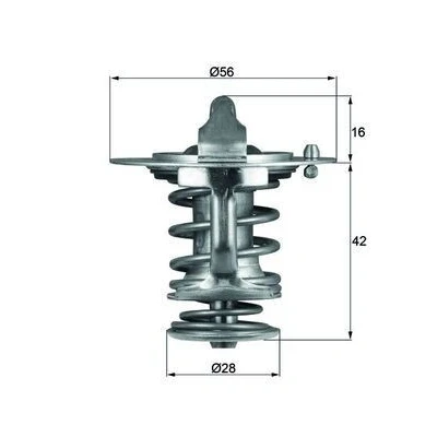 Billede af MAHLE ORIGINAL TX 83 76D Termostat 76 56 med pakning MITSUBISHI: Lancer 5 Limousine, 3000GT Coupe
