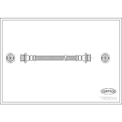 Billede af CORTECO 19030320 Bremseslange bagaksel 280