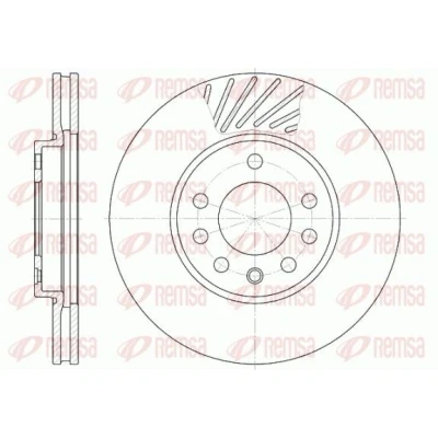 Billede af REMSA 6584.10 Bremseskiver foraksel 280, 280 25 5 ventileret OPEL: Astra J Hatchback, H Caravan, Zafira B