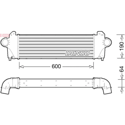 Billede af DENSO DIT12005 Intercooler Aluminium