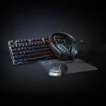 Billede af Gaming Combo Kit 5 i 1 Tastatur, Headset, Mus og musemåtte Sort AZERTY FR layout