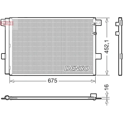 Billede af DENSO DCN32065 Kondensator med tørrer R 134a