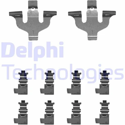 Billede af DELPHI LX0714 Tilbehørssæt, skivebremsebelægning VOLKSWAGEN: Passat B8 Variant, Touareg II, AUDI: Q7, Q3 Sportback, A6 C8 Avant