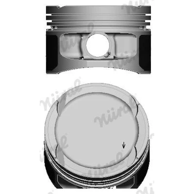 Billede af NÜRAL 87 136400 00 Motor Stempel 88 med kølekanal, stempelringholder, til Trapez plejlstang MERCEDES BENZ: E klasse T modell