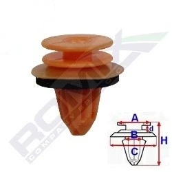 Billede af ROMIX C60715 Clips MERCEDES BENZ: Vito Bus, A klasse