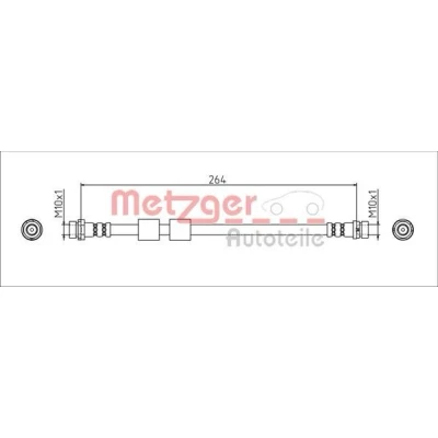Billede af METZGER 4111544 Bremseslange Bagaksel venstre, højre 264