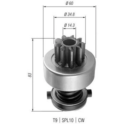 Billede af MAGNETI MARELLI 940113020358 Spidshjul, starter
