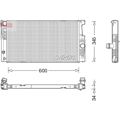 Billede af DENSO DRM05005 Radiator 600 359 34