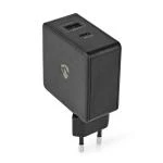Billede af Vægoplader Hurtigopladningsfunktion PD3.0 45W 1x 2.4 A / 3.0 Antal output: 2 USB C Uden Kabel 57 W Automatisk Valgt Spænding