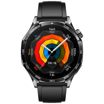 Billede af Huawei Watch GT 5 46mm Sort (Sort Rubberren Rem)